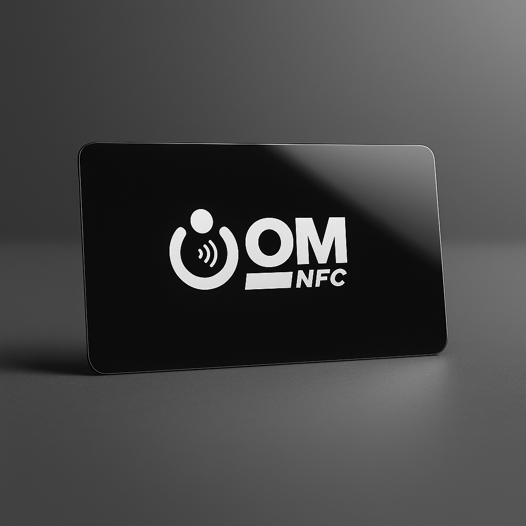 Glossy Black PVC Card