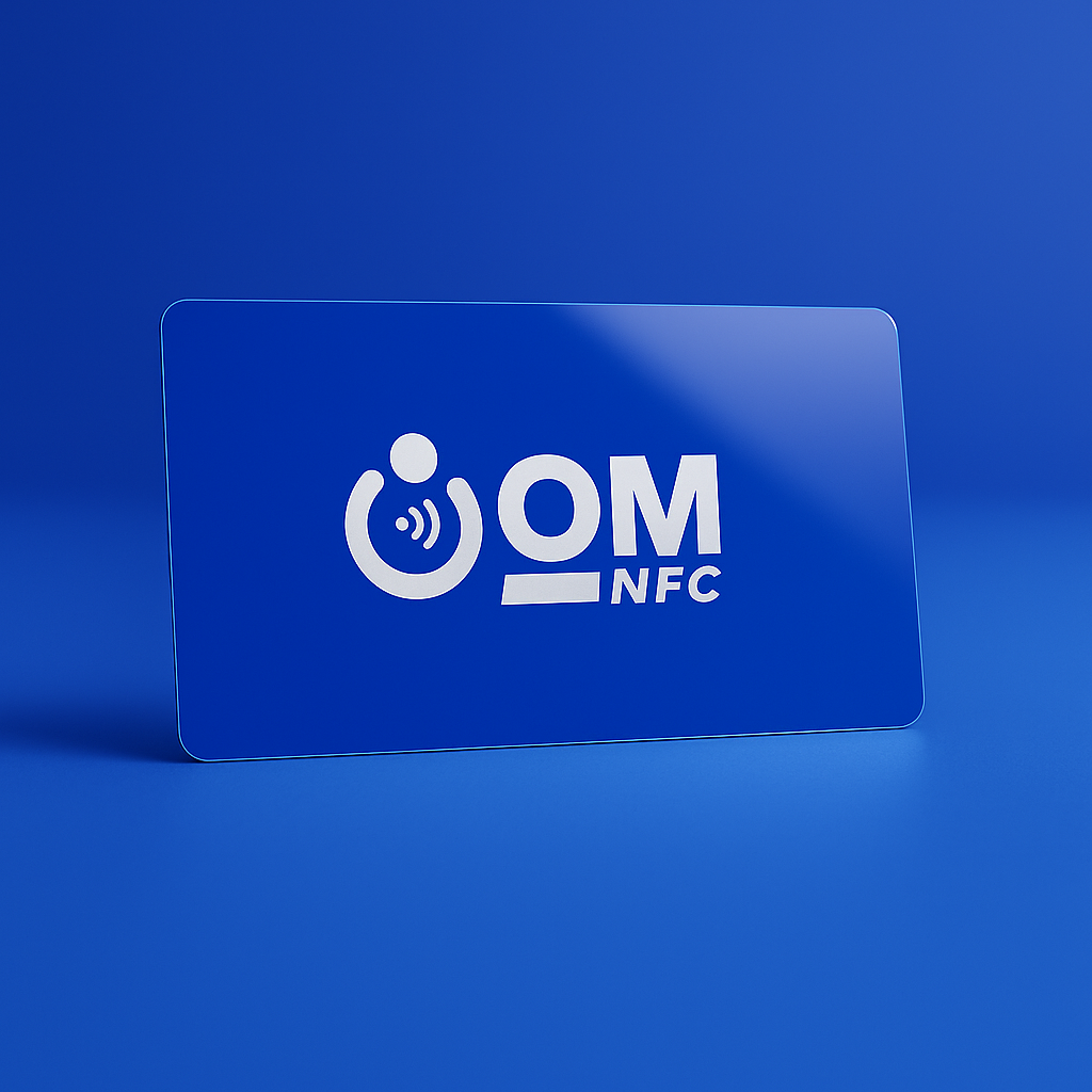 Glossy Blue PVC Card