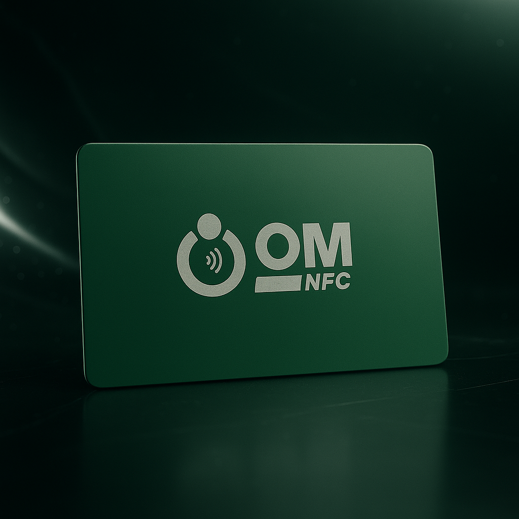 Matte Metal Green NFC Card