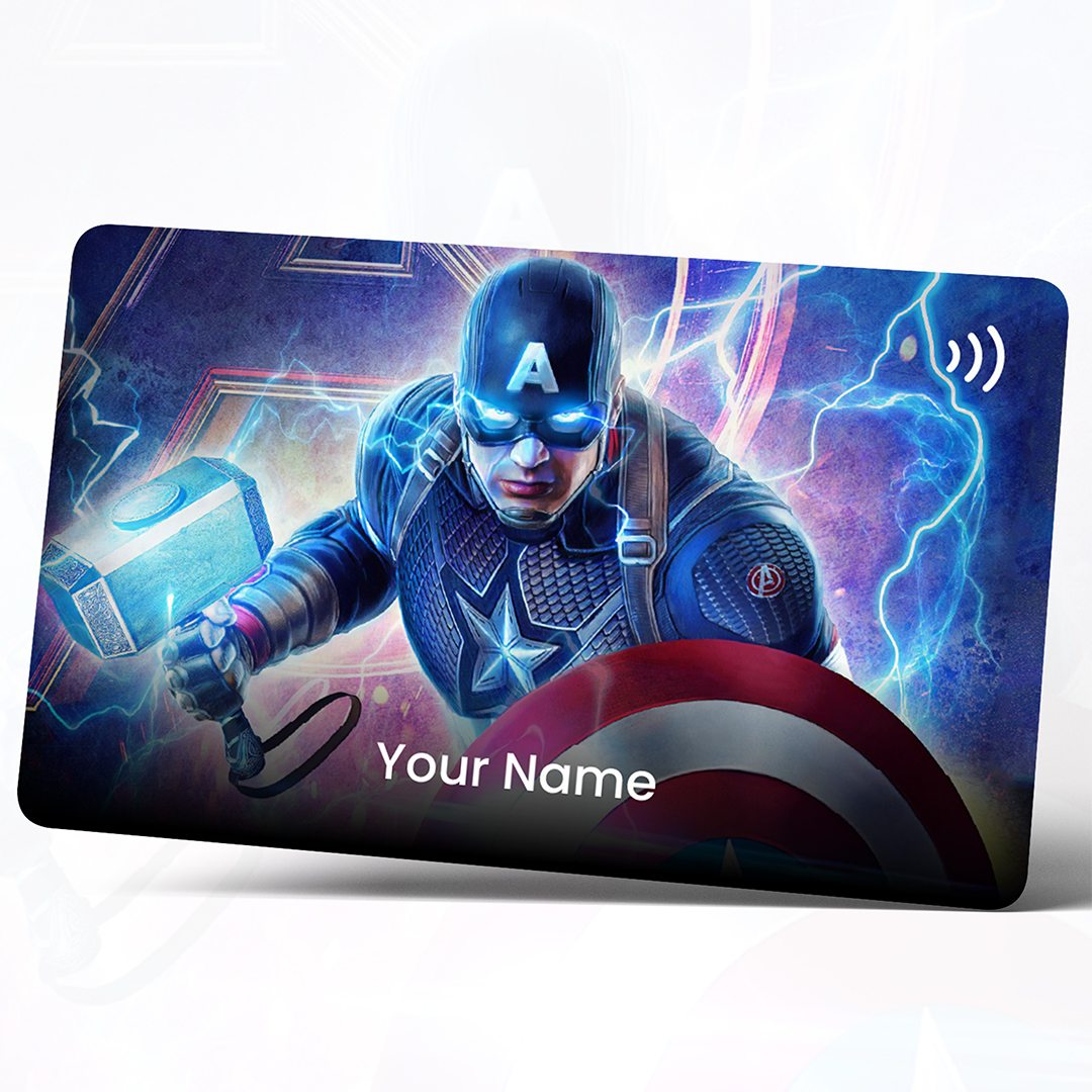 Marvel Theme - Captain America PVC Card 4