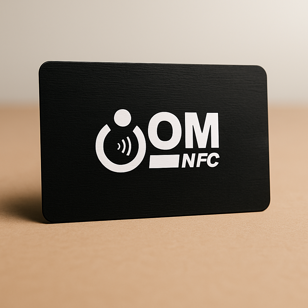 Black Colour Wooden NFC Card