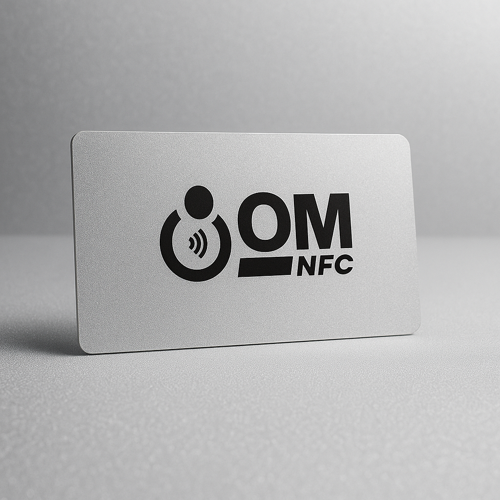 Textured White PVC NFC Cards