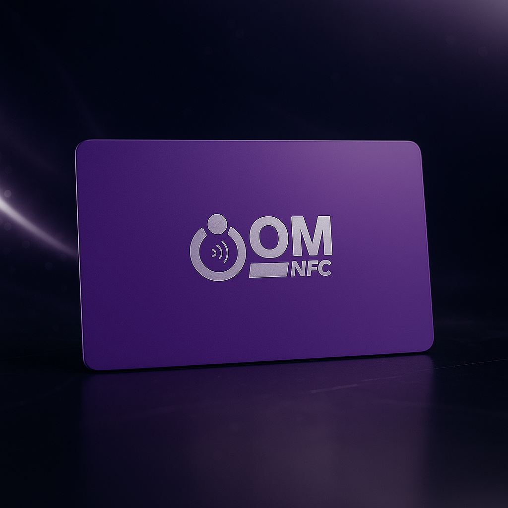 Matte Metal Purple NFC Card